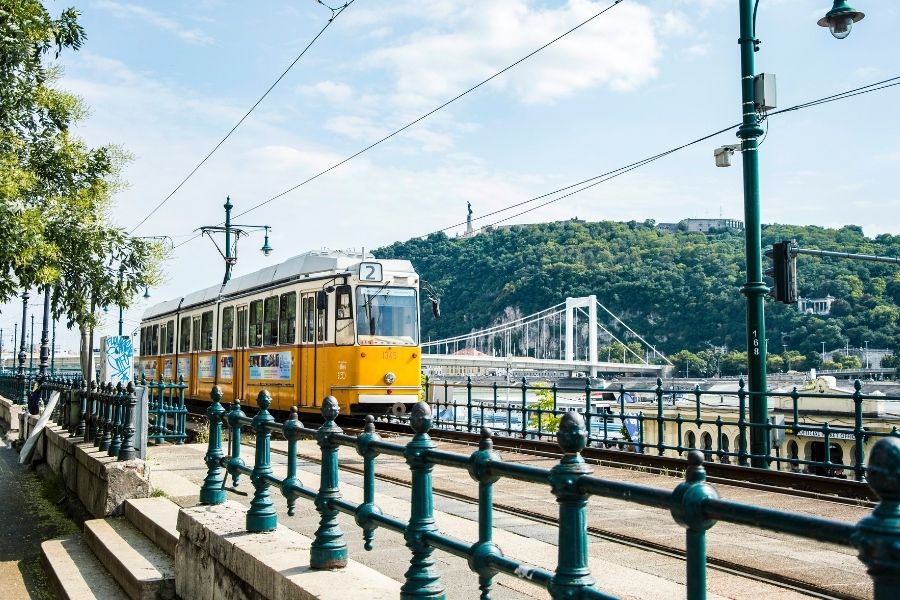 2 days in Budapest Itinerary Tram