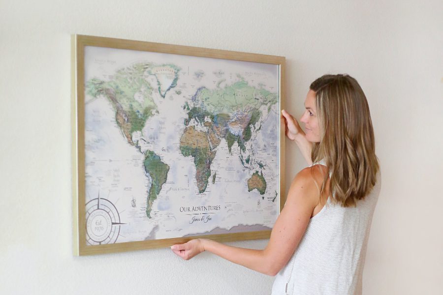 20 Signs You're Addicted to Travel map