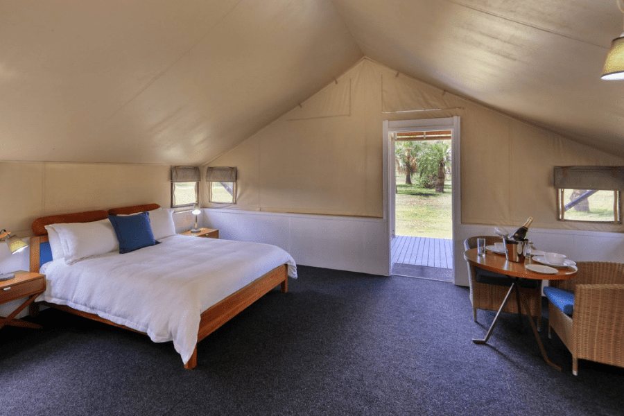 Accommodation at Carnarvon Gorge Wilderness Lodge Queen Safari Cabin