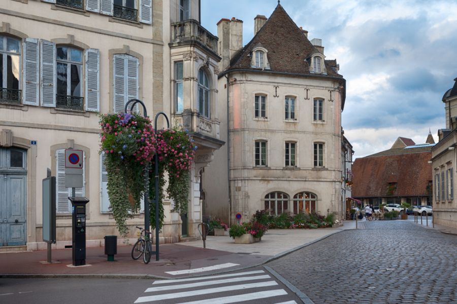 Beaune in Burgundy streets