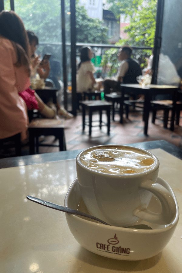 Cafe Giang Hanoi Egg coffee
