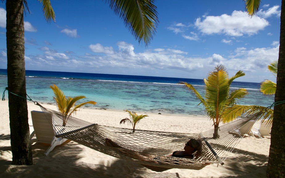 Cook islands on a budget beaches with hammock