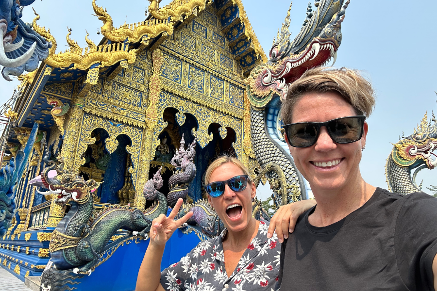 Digital Nomads in Thailand Blue temple
