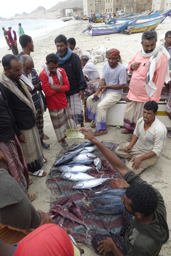 Fisherman beach Socotra Yemen