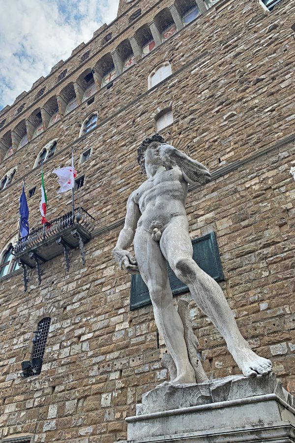 Florence in 2 days itinerary street fake David