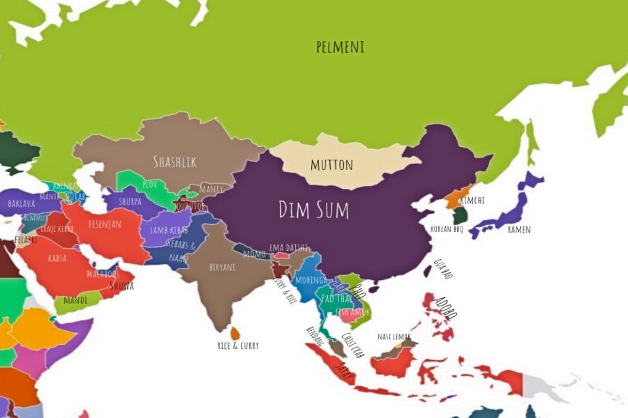 Food Map of Asia 