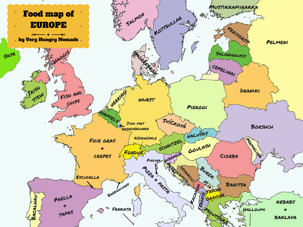 Food Map of Europe