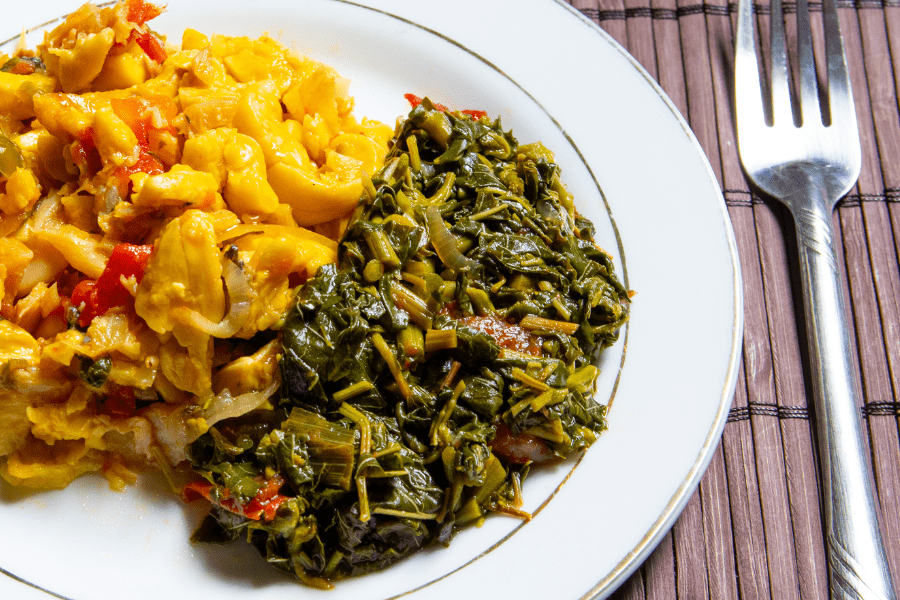 Foods from Dominica - Callaloo