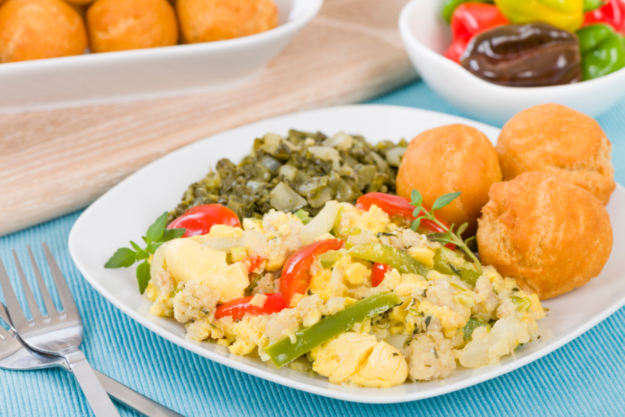 Foods from Dominica - Saltfish Sancoche