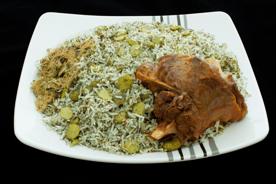 Foods from Iran - Baghali Polo
