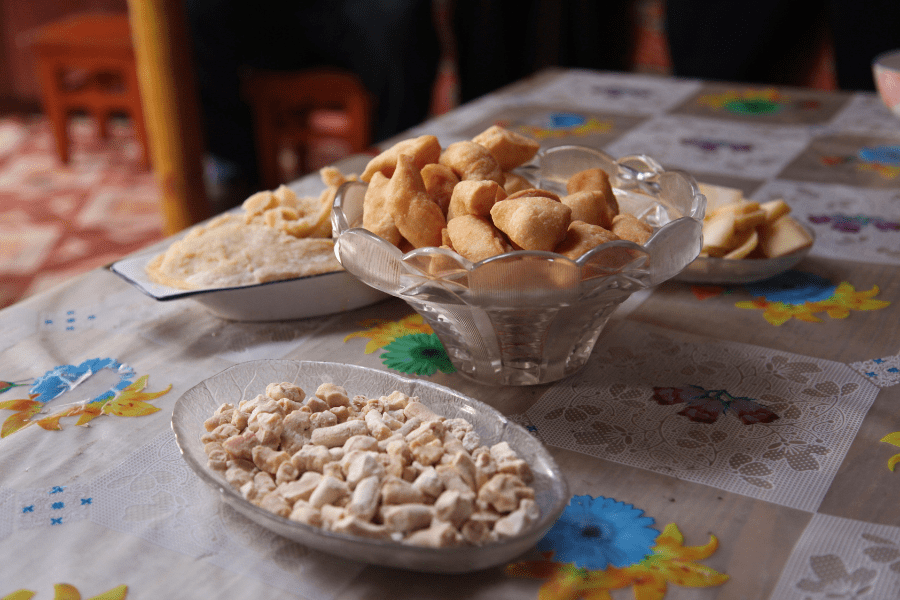 Foods from Mongolia - Aaruul snacks