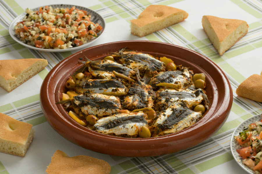 Foods from Morocco - Sardines Chermoula