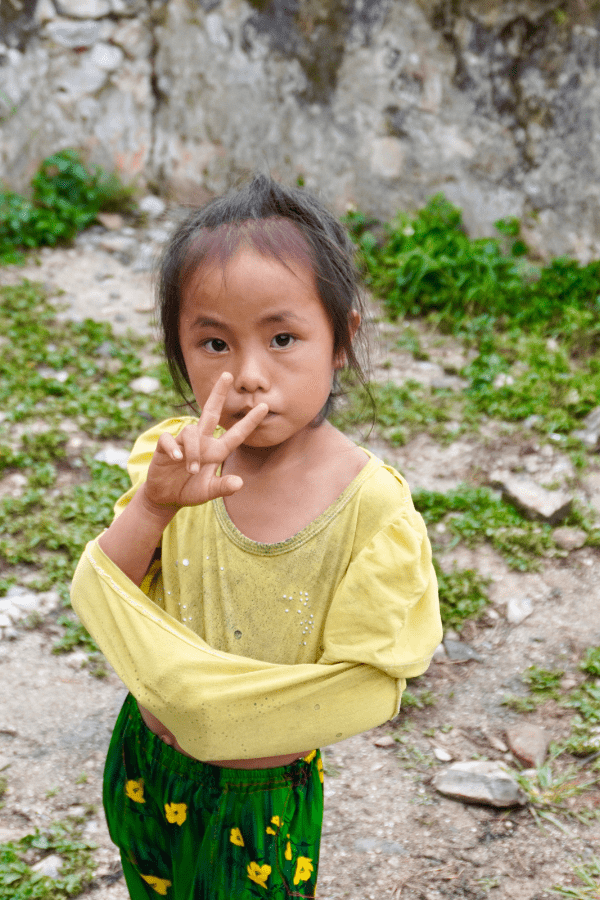 Ha Giang Vietnam Little girl