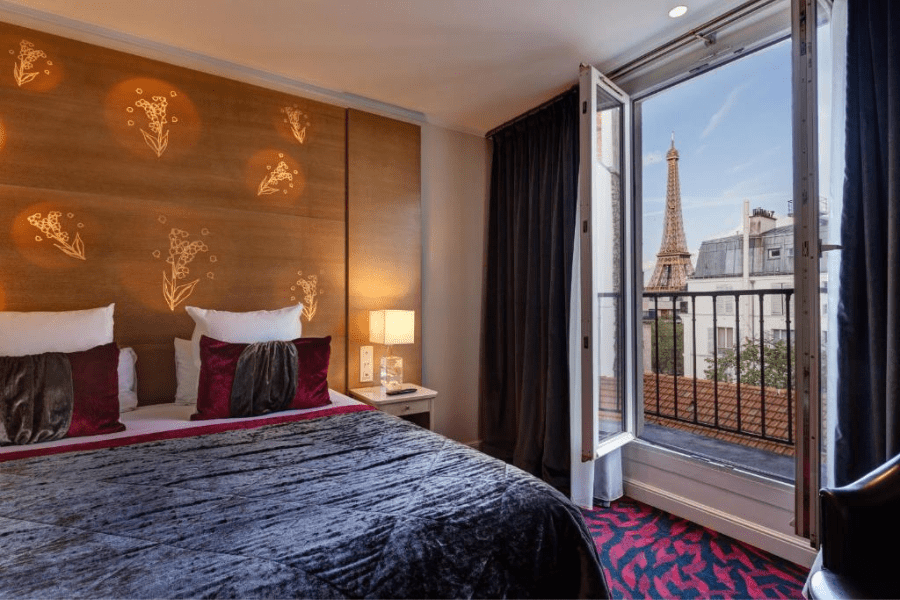 Hotels With A View Of The Eiffel Tower In Paris - Hotel Muguet