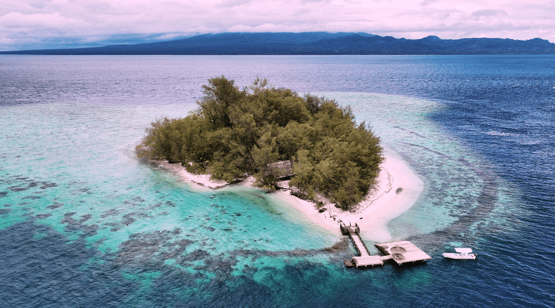 Kennedy Island Solomon Islands Drone 02