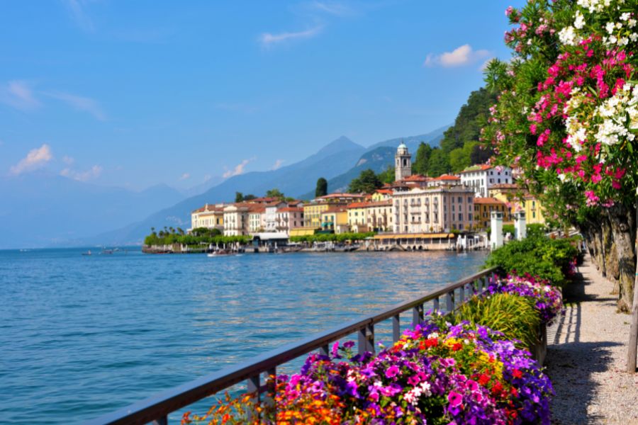 Lake Como Bellagio in Italy view
