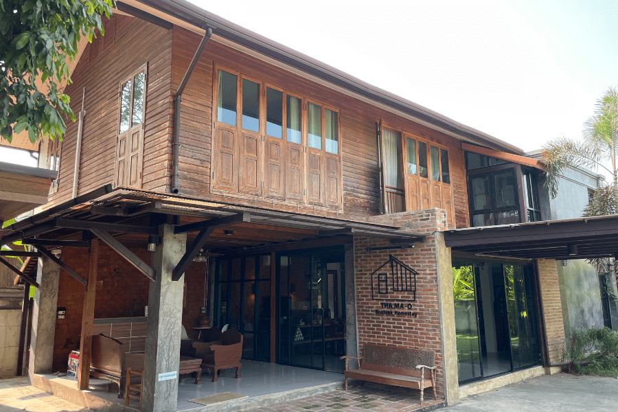 Lampang in Thailand - Thamao Homestay building