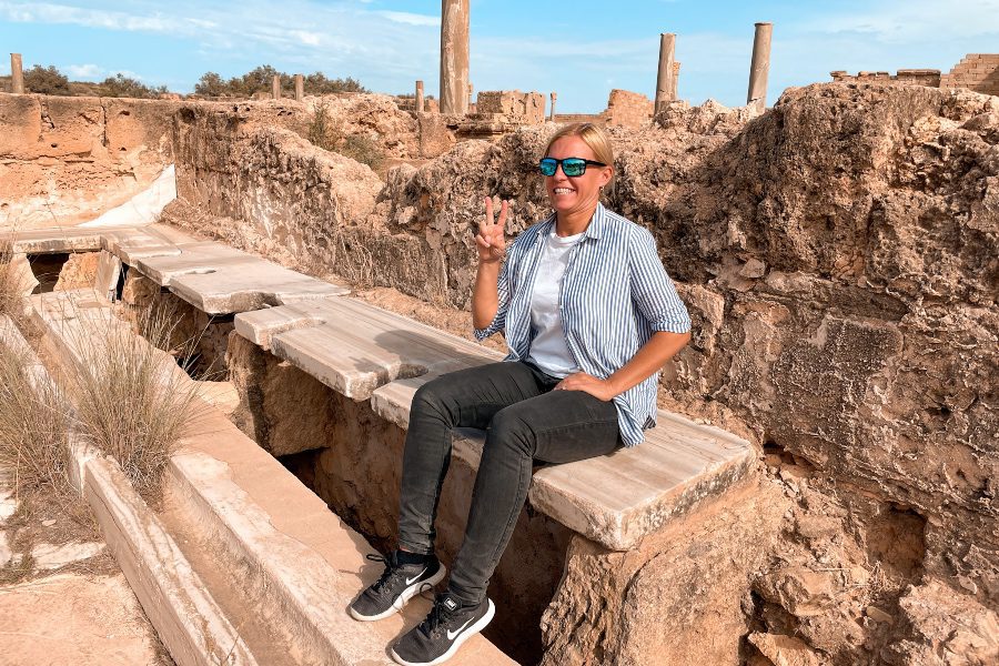 Leptis Magna latrines of the Romans