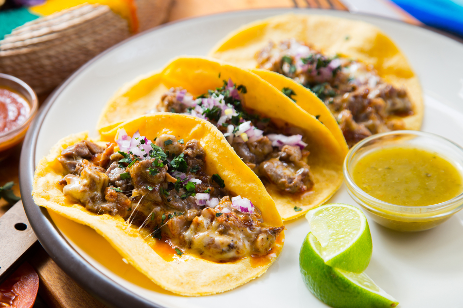 Mexican Foods in Mexico Tacos