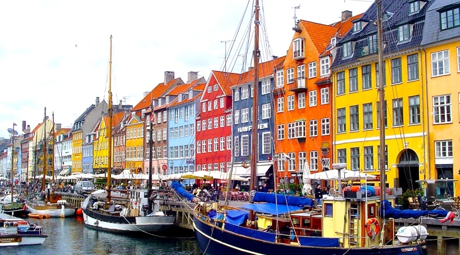 Colourful Cities in the World - Nyhavn, Copenhagen in Denmark