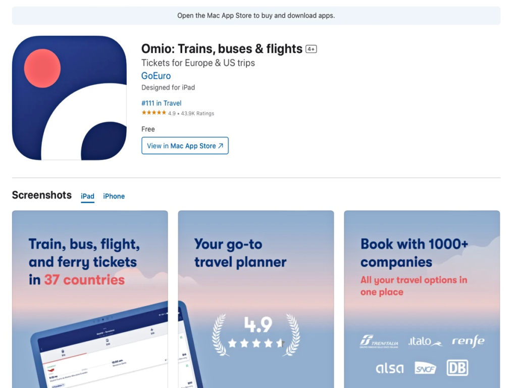 Omio-Best-Travel-Apps