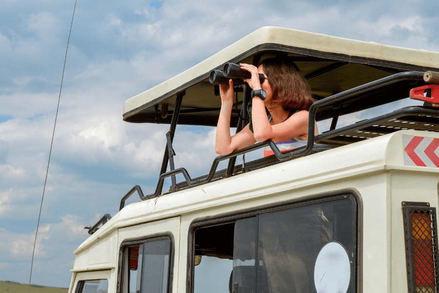 Packing List for Africa girl binoculars safari