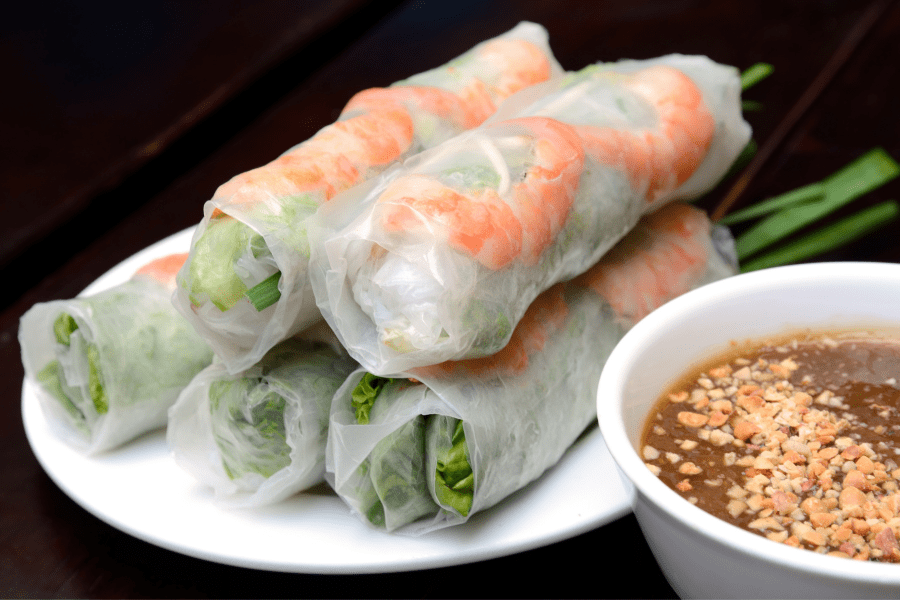 Popular Dishes in Vietnam Fresh Spring Rolls Gỏi cuốn