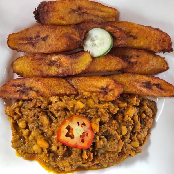 Red Red plantain Ghana African food map