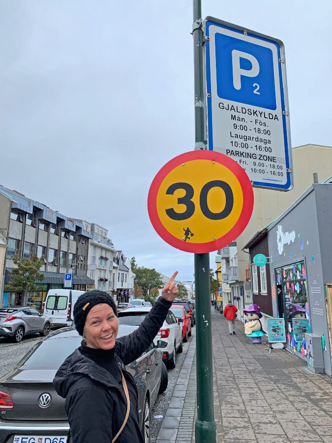 Reykjavik street sign