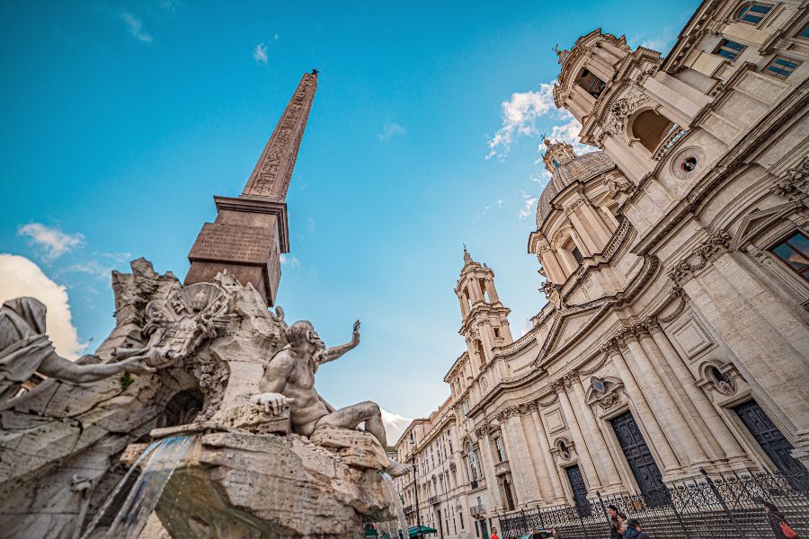 Rome in 3 Days Itinerary - 4 rivers fountain church