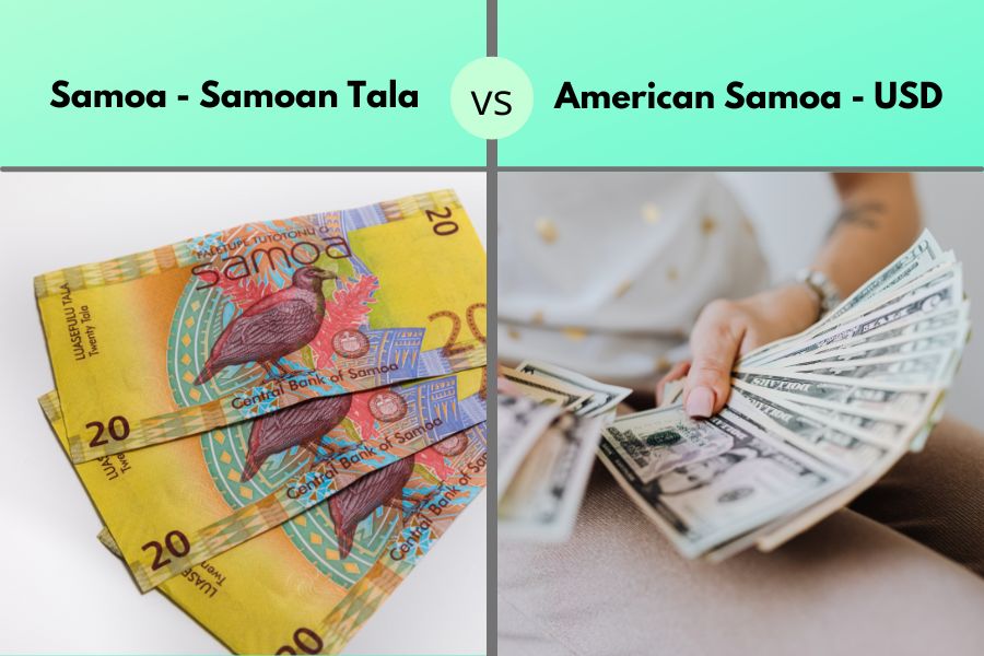 Samoa vs American Samoa Currency
