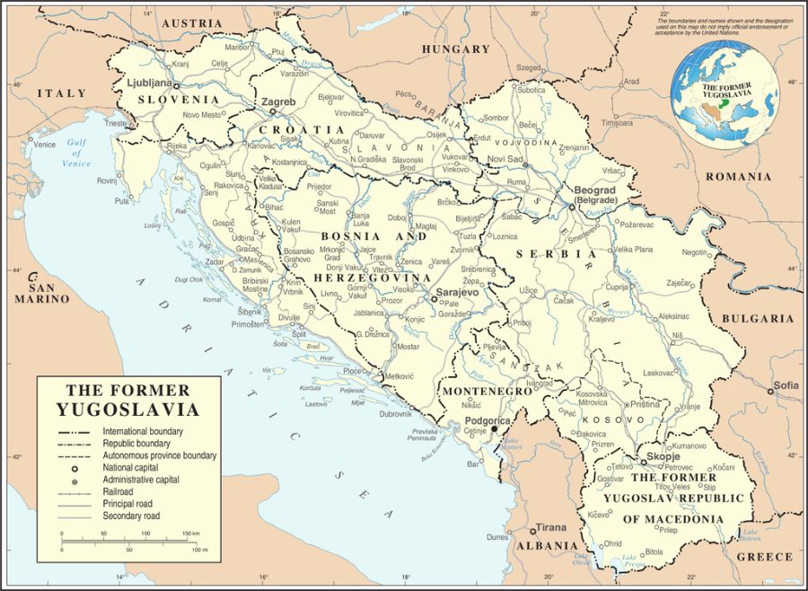 Slovakia vs Slovenia - Former_Yugoslavia_Map