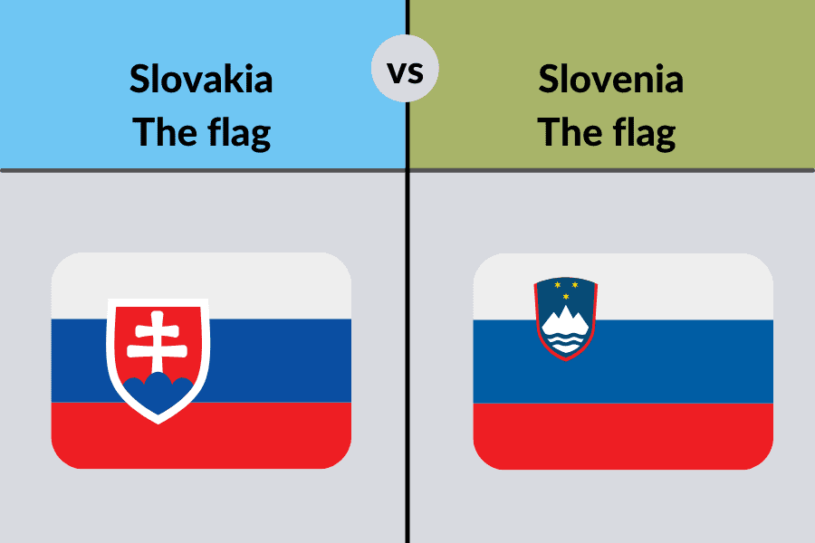 Slovakia vs Slovenia flag