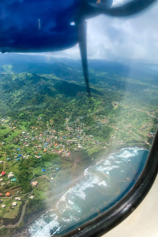 St Vincent Caribbean Islands Hopping from the plane