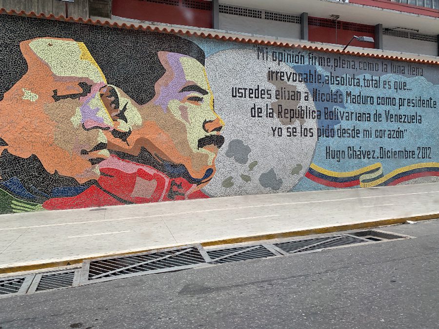 Why is Venezuela in Crisis mural
