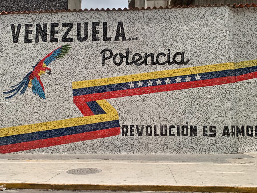 Street mosaics in Caracas, Venezuela