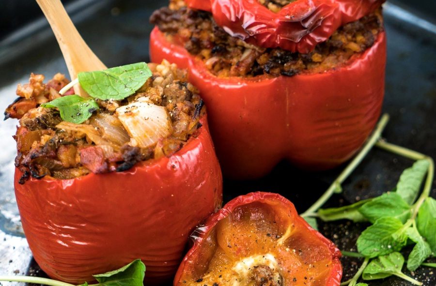 food from macedonia stuffed peppers 