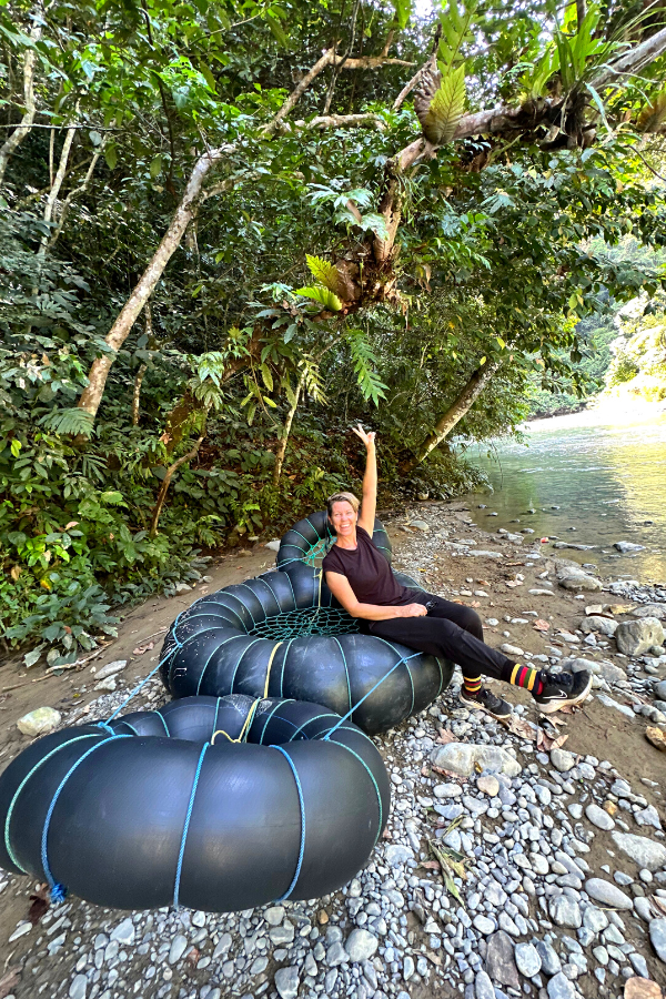Our Sumatra Orangutan Tour included river tubing at the end