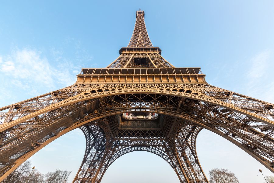 The Eiffel Tower Paris France picnic