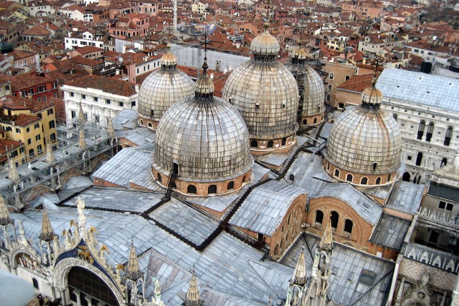 The Perfect One Day in Venice Itinerary view from bell tower