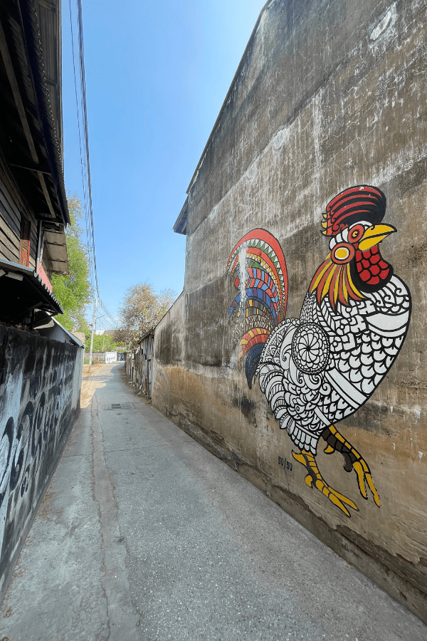 Things to Do in Lampang Thailand - Colourful Rooster street art