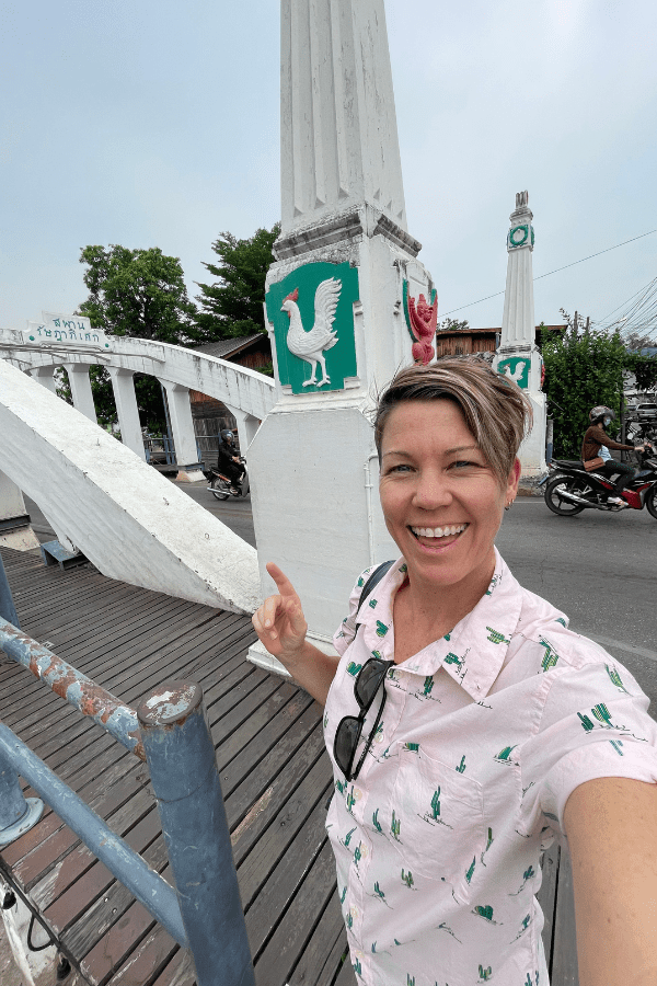 Things to Do in Lampang Thailand - Rooster on bridge Rach