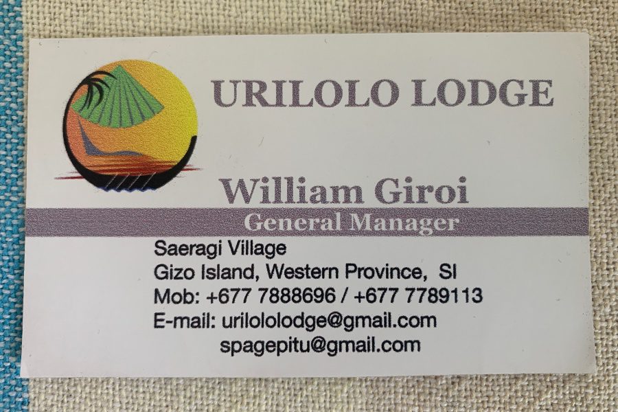 Urilolo Lodge Gizo Islands Solomons Contact Details