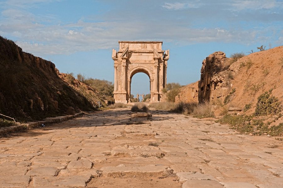 Visiting Libya - Leptis Magna Arch