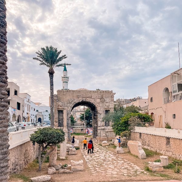 Visiting Libya - Marcus Aurelius arch