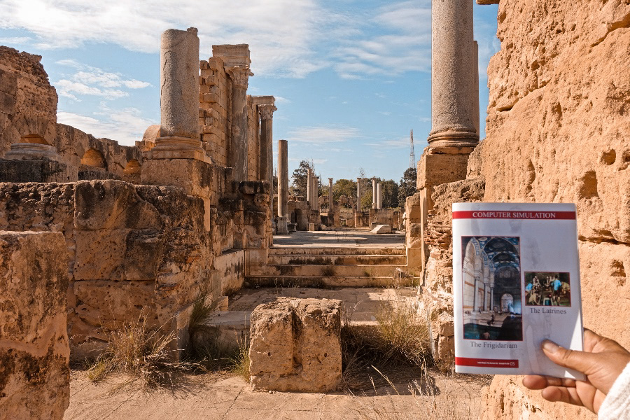 Visiting Libya - Roman Baths at Leptis Magna