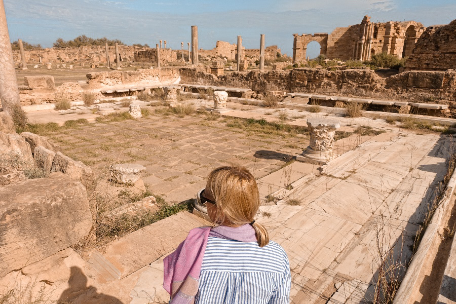 Visiting Libya - Roman Forum Leptis Magna