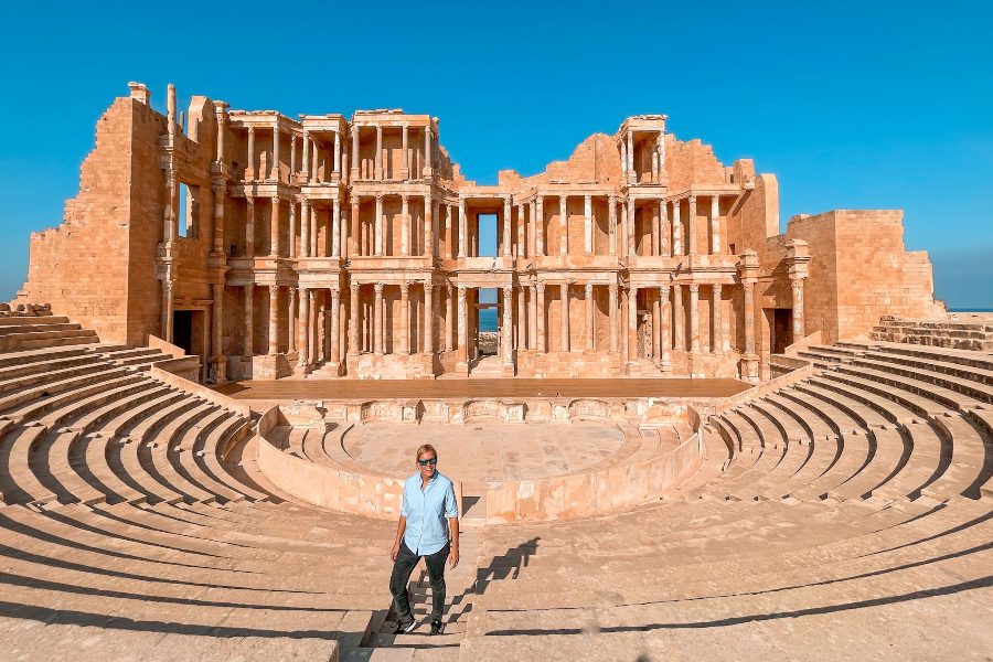 Visiting Libya - Sabratha Theatre is huge