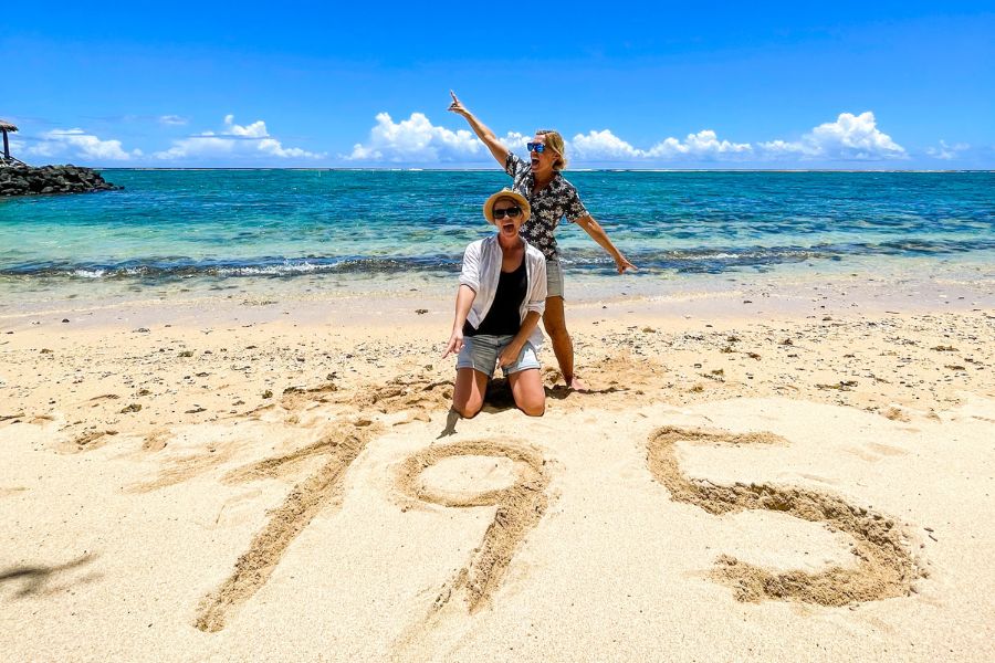 We did it! all 195 Samoa beach