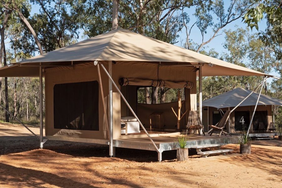 accommodation in carnarvon gorge wallaroo outback retreat tent